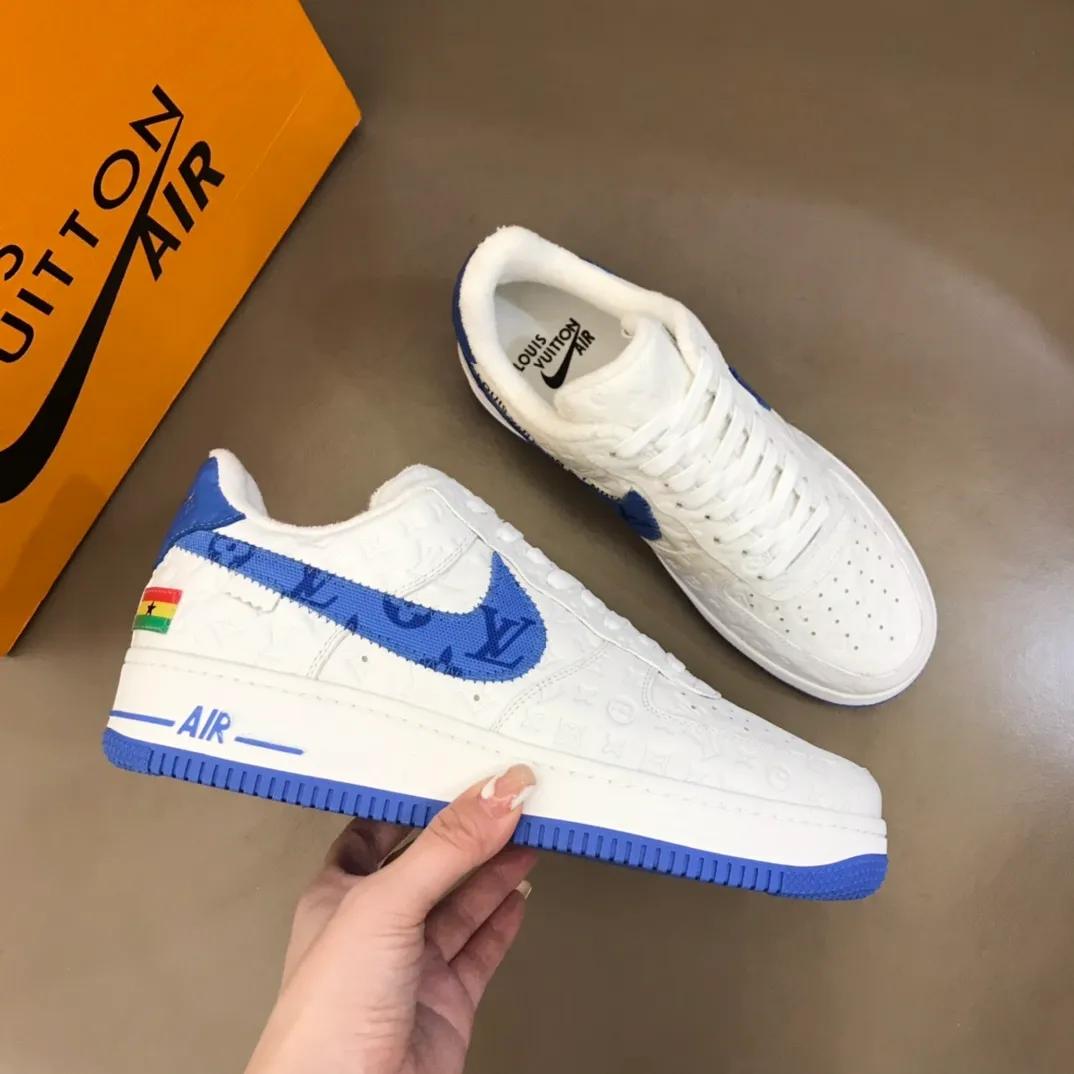 Men's shoes 💰p420 "*OUIS *UITTO*" x OFF-WHITE x Nike tripartite collaboration! Trendy and cool men's casual sports shoes with unrivaled color matching. The design idea basically continues the style of THE TEN. The Swoosh line and tongue label have a very familiar visual effect and are both fashionable and trendy! A must-have for fashionistas! The effect on your feet is absolutely stunning! (The original drawer packaging accessories are complete) Code number 38-45